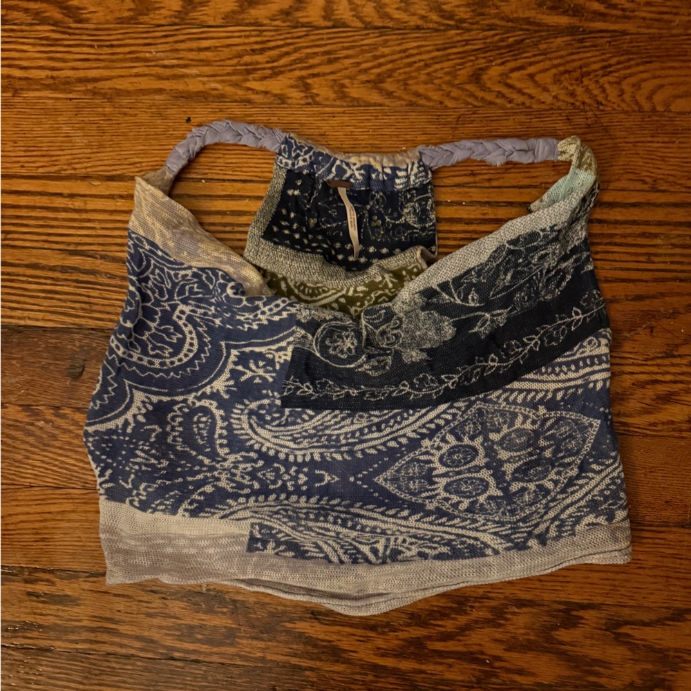 Free people multicolored crop top size XS